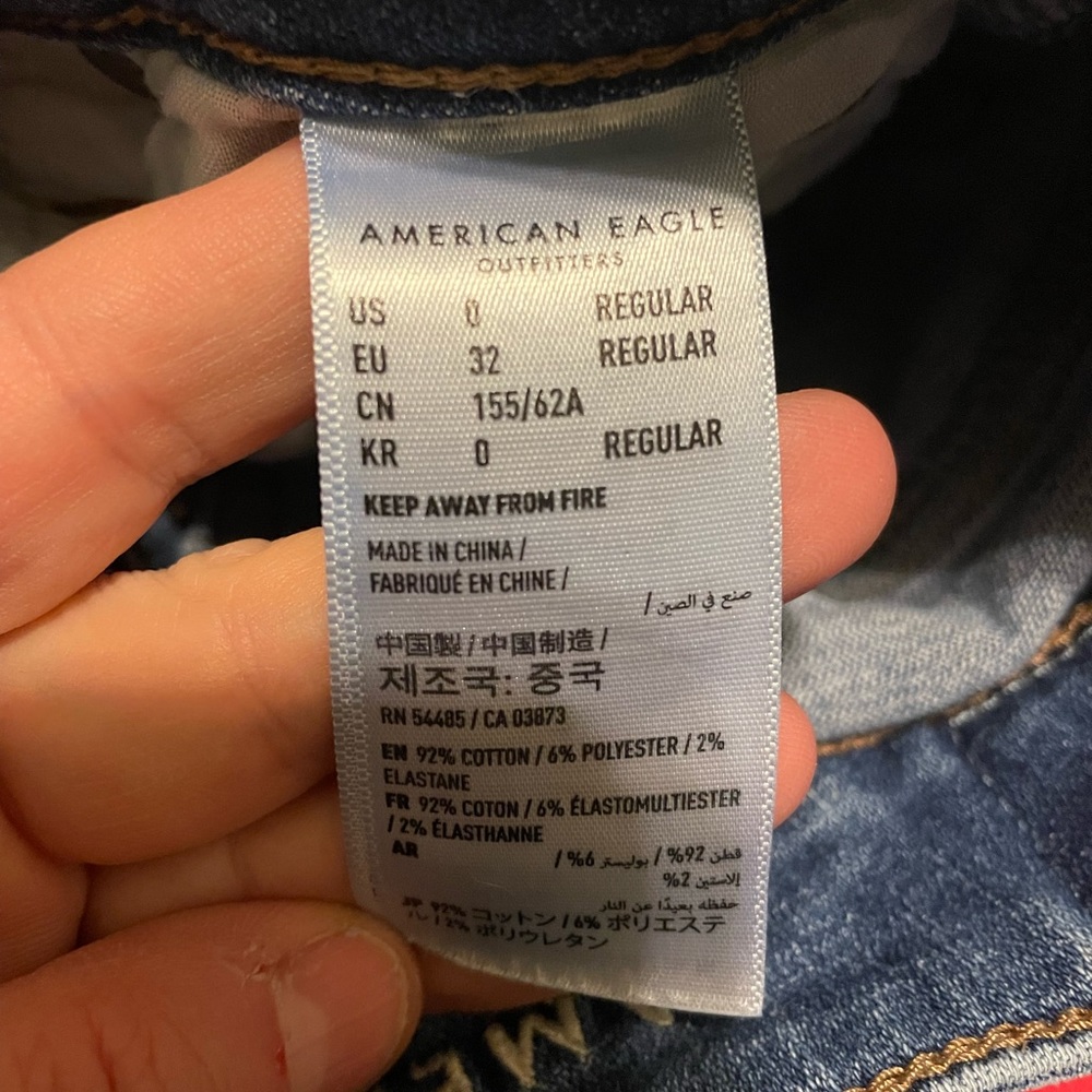 American eagle size 0